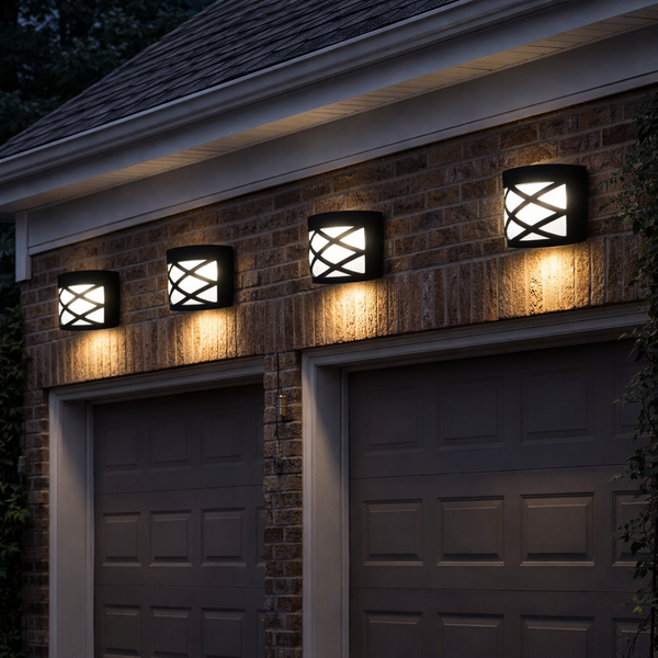 Pack of 4 Solar Fence Lights – Deck, Fence & Wall LED Lights