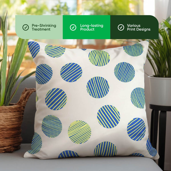 Pair of Outdoor Scatter Cushions – Polka Dot Design