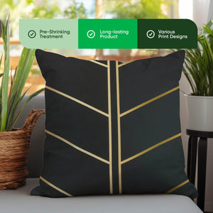 Pair of Outdoor Scatter Cushions – Gold Palm Design