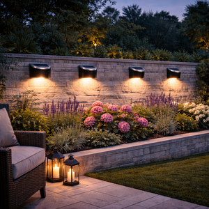 Pack of 4 Solar Fence Lights – Urbane LED Wall Lights
