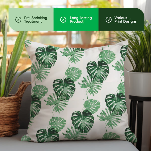 Pair of Outdoor Scatter Cushions – Bali Leaf Design