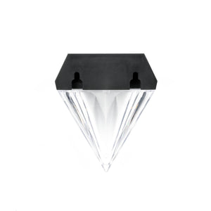 Pack of 4 Solar Fence Lights – Diamond LED Wall Lights