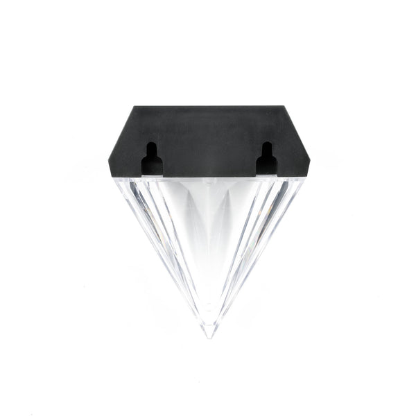 Pack of 4 Solar Fence Lights – Diamond LED Wall Lights