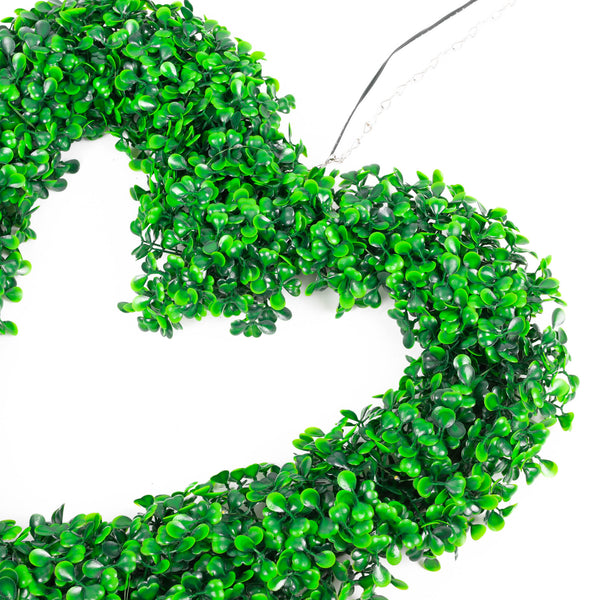 Solar Hanging Ornament – Topiary Heart Light with 30 LED Warm White Lights