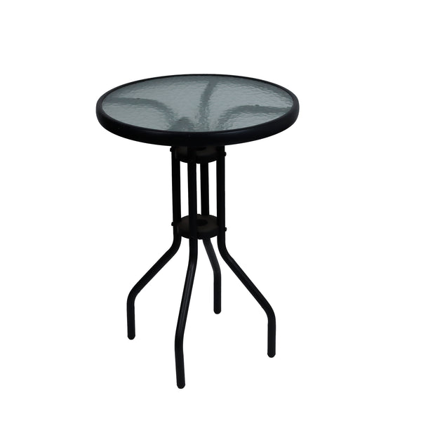 Outdoor Bistro Set – 3 Piece Grey Folding Table & Chairs Set