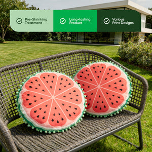 Pair of Outdoor Scatter Cushions – Watermelon Design