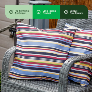 Pair of Outdoor Scatter Cushions – Striped Design