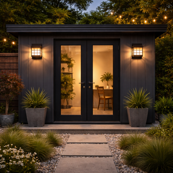 Pack of 2 Solar Fence Lights – Lantern Style LED Wall Lights