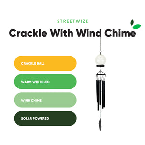 Solar Wind Chime – Crackle Ball LED Hanging Light