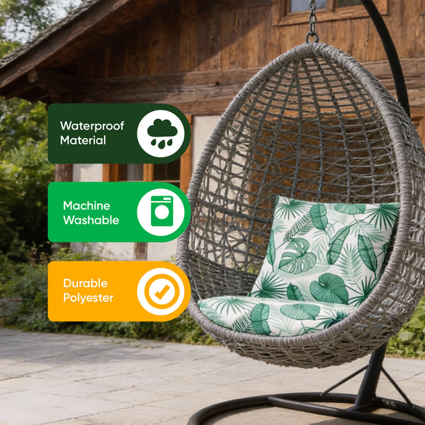 Pair of Outdoor Scatter Cushions – Botanical Leaf Design