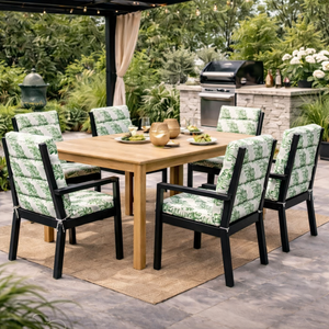 Pair of Outdoor Seat Cushion – Bali Full Length Chair Pad