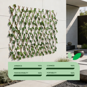 Solar Garden Trellis – Expandable Ivy Trellis with 100 LED Lights