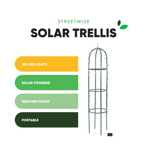 Solar Garden Trellis – 100 LED Light Up Trellis