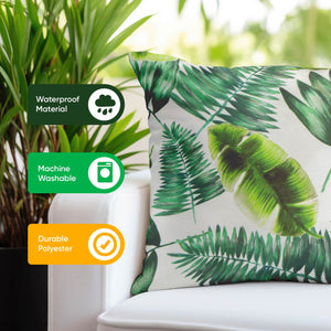Pair of Outdoor Scatter Cushions – Botanical Green Design
