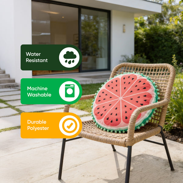 Pair of Outdoor Scatter Cushions – Watermelon Design
