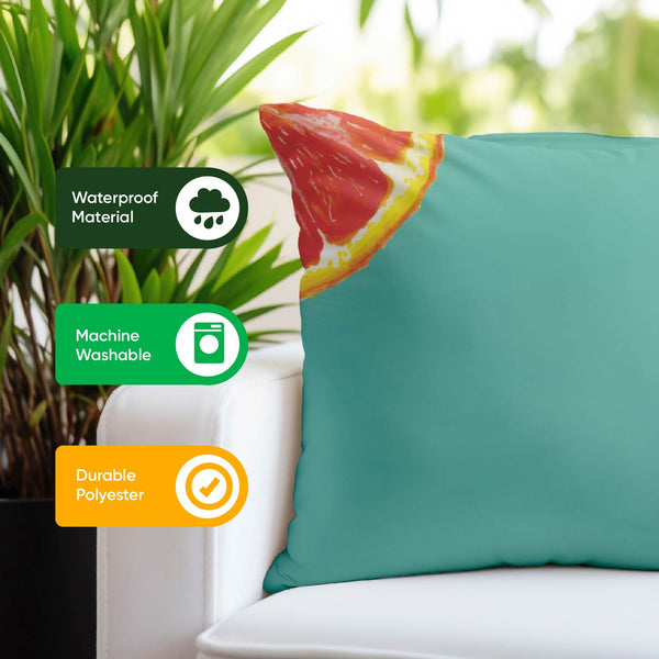 Pair of Outdoor Scatter Cushions – Grapefruit Design