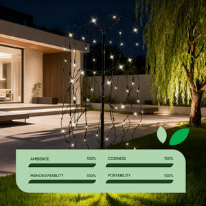 Solar Tree Light – Willow Tree with 200 LED Lights