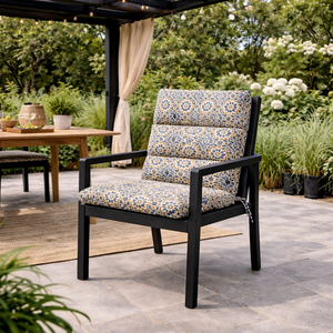 Pair of Outdoor Seat Cushion – Casablanca Full Length Chair