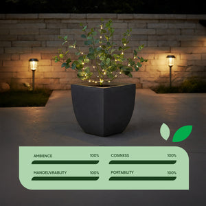 Solar Eucalyptus Tree Stake Light – Warm White LED Garden Light