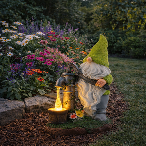 Solar Garden Ornament – Gonk Statue with LED Light