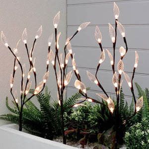 Solar Tree Lights – Pack of 3 with 60 White LED Stake Lights