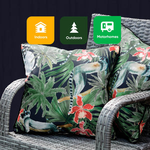 Pair of Outdoor Scatter Cushions – Lemur Design