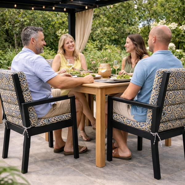 Pair of Outdoor Seat Cushion – Casablanca Full Length Chair