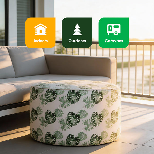 Outdoor Pouf Ottoman – Bali Inflatable Footstool