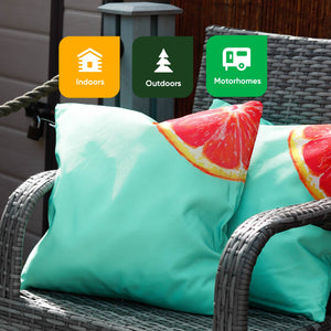 Pair of Outdoor Scatter Cushions – Grapefruit Design