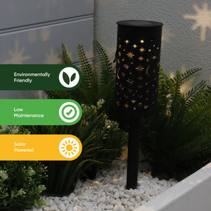 Pack of 4 Solar Stake Lights – Night Sky Lantern LED Lights