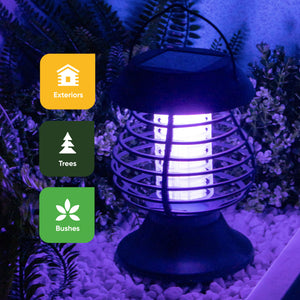 Solar Lantern – 2-in-1 Flame Effect Light & Bug Zapper