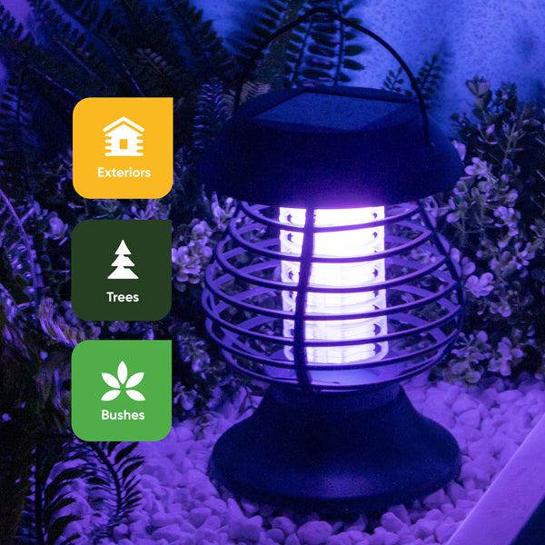 Solar Lantern – 2-in-1 Flame Effect Light & Bug Zapper