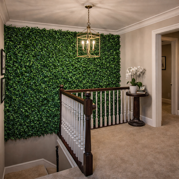 Pack of 4 Artificial Green Wall Panels UV-Resistant Garden & Indoor Feature Wall