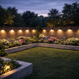 Pack of 4 Solar Fence Lights – Urbane LED Wall Lights