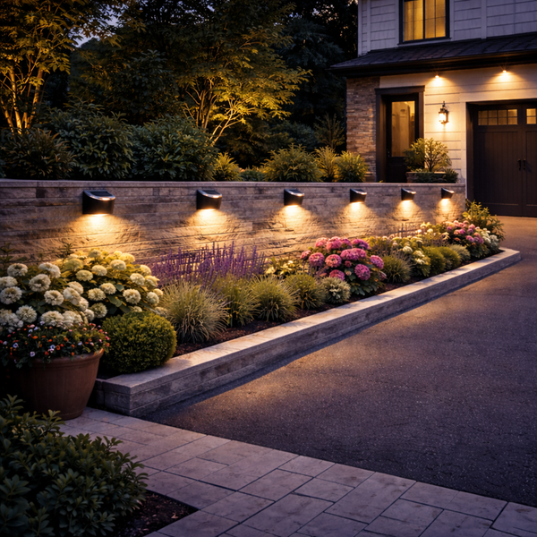 Pack of 4 Solar Fence Lights – Urbane LED Wall Lights