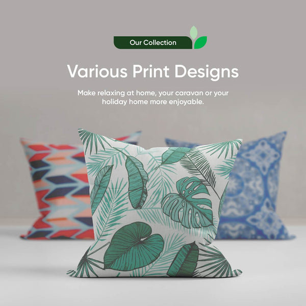 Pair of Outdoor Scatter Cushions – Botanical Green Design