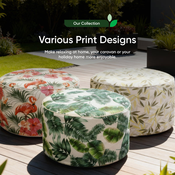 Outdoor Pouf Ottoman – Bali Inflatable Footstool