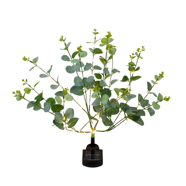 Solar Eucalyptus Tree Stake Light – Warm White LED Garden Light