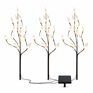 Solar Tree Lights – Pack of 3 with 60 White LED Stake Lights
