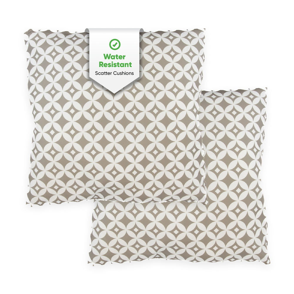 Pair of Outdoor Scatter Cushions – Diamond Design
