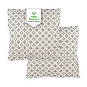 Pair of Outdoor Scatter Cushions – Diamond Design