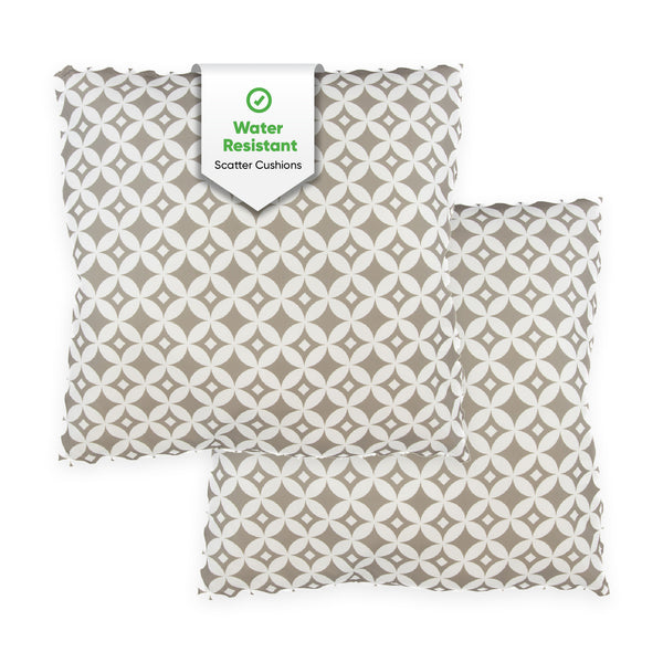Pair of Outdoor Scatter Cushions – Diamond Design