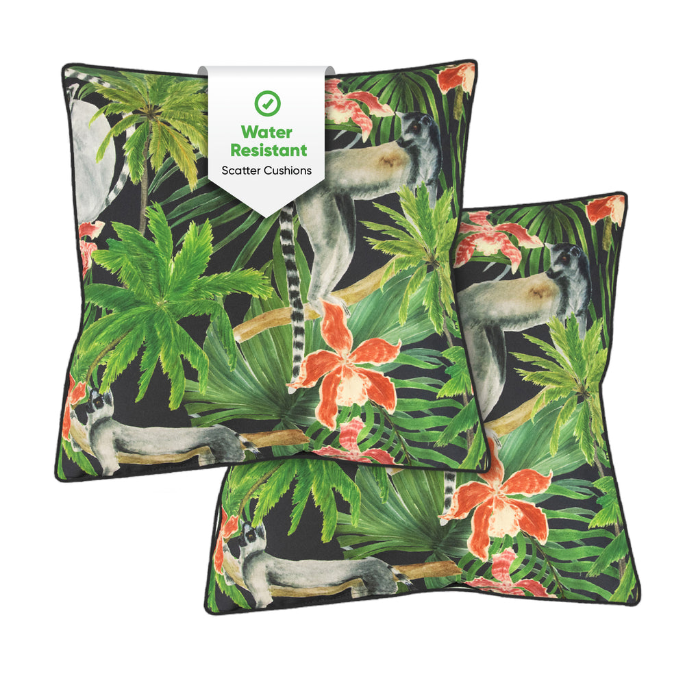 Pair of Outdoor Scatter Cushions – Lemur Design