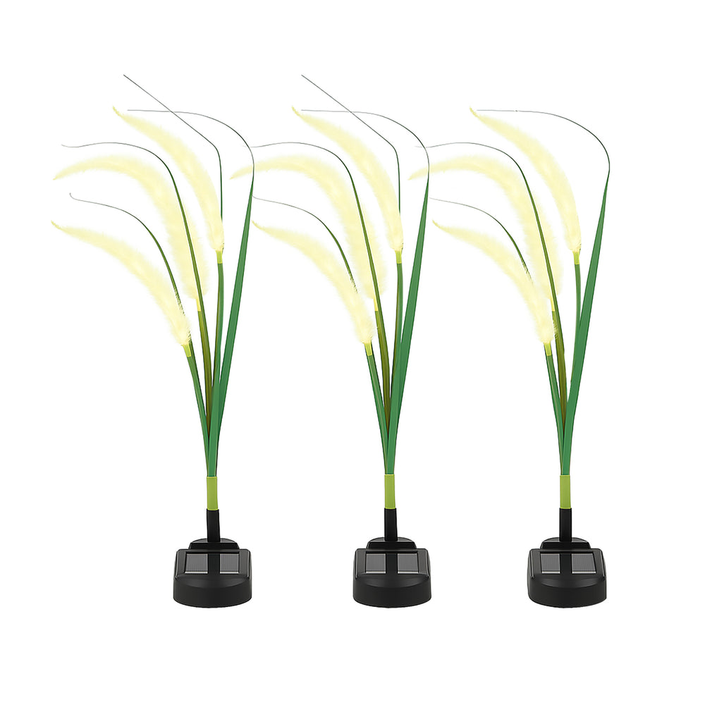 Pack of 3 Solar Setaria Viridis Stake Lights – Decorative Grass Effect LED Garden Lights