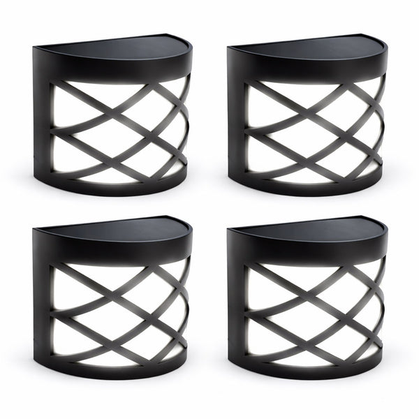 Pack of 4 Solar Fence Lights – Deck, Fence & Wall LED Lights