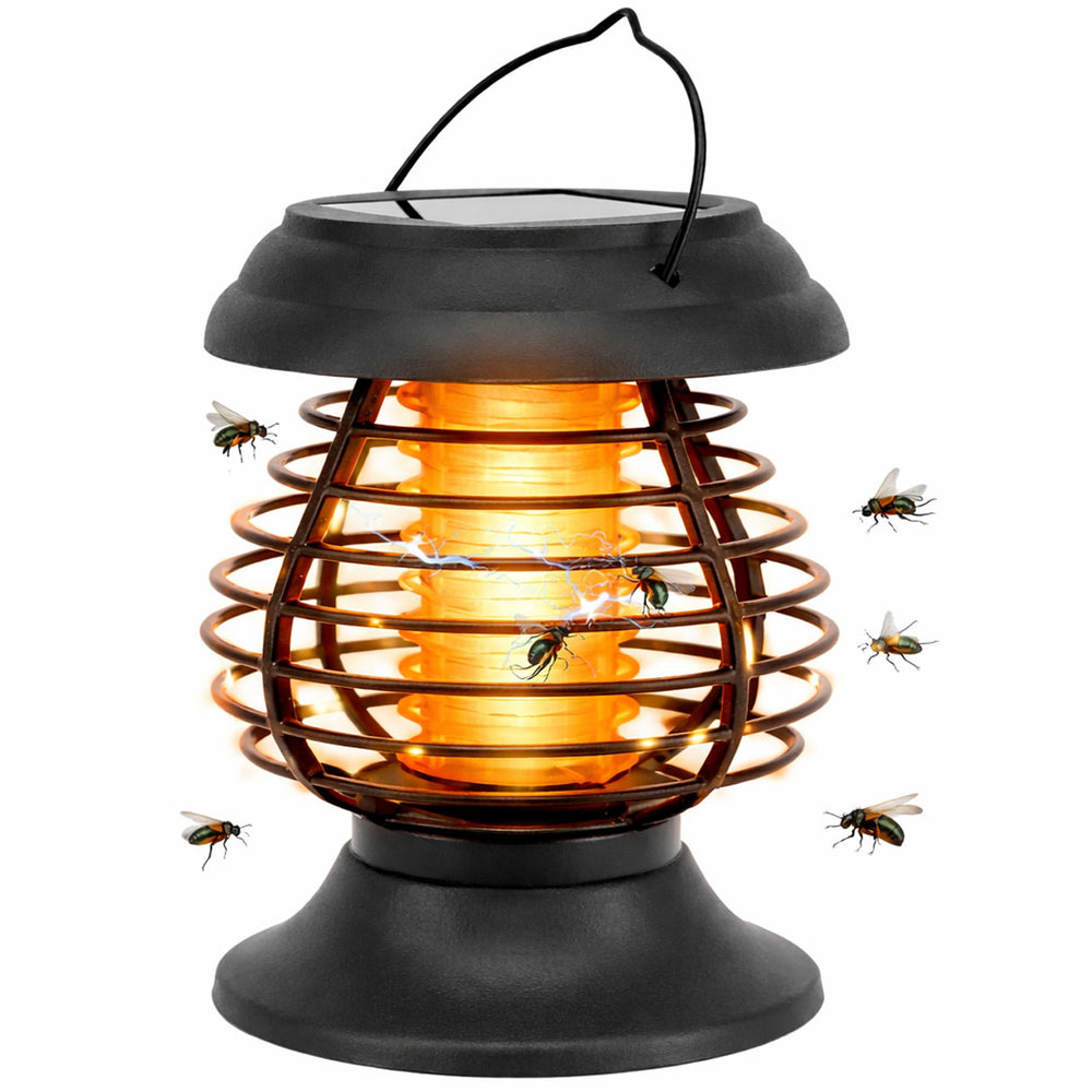 Solar Lantern – 2-in-1 Flame Effect Light & Bug Zapper