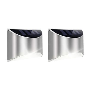 Pack of 2 Solar Fence Lights – Lucent LED Wall Lights