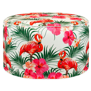 Outdoor Pouf Ottoman - Flamingo Inflatable Footstool