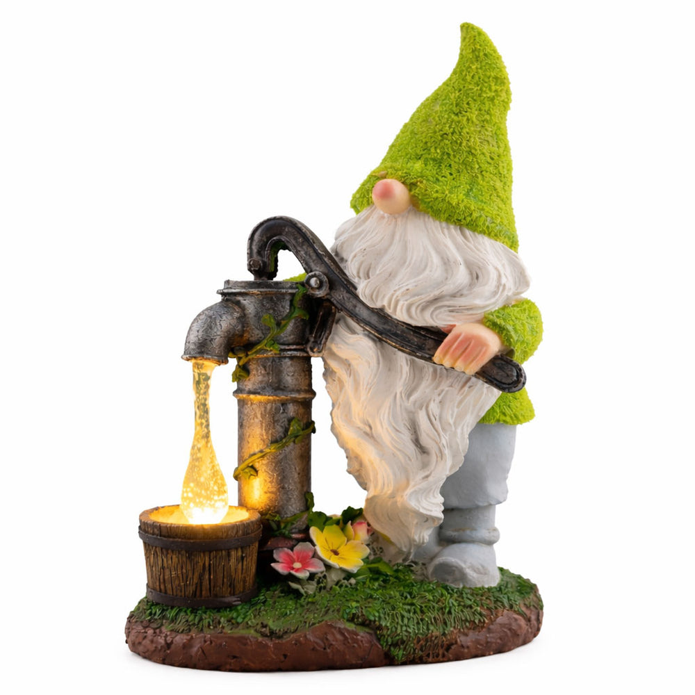 Solar Garden Ornament – Gonk Statue with LED Light