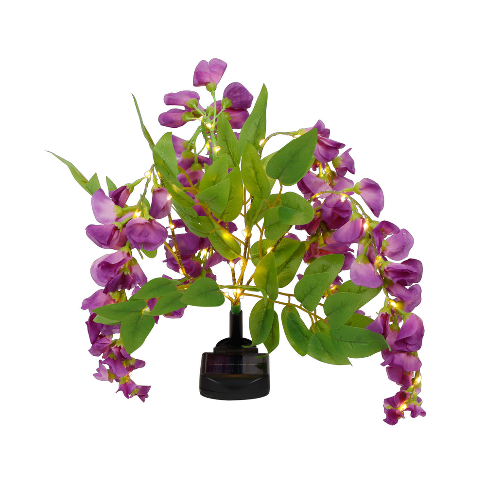 Solar Wisteria Stake Light – 10 Warm White LED Garden Light